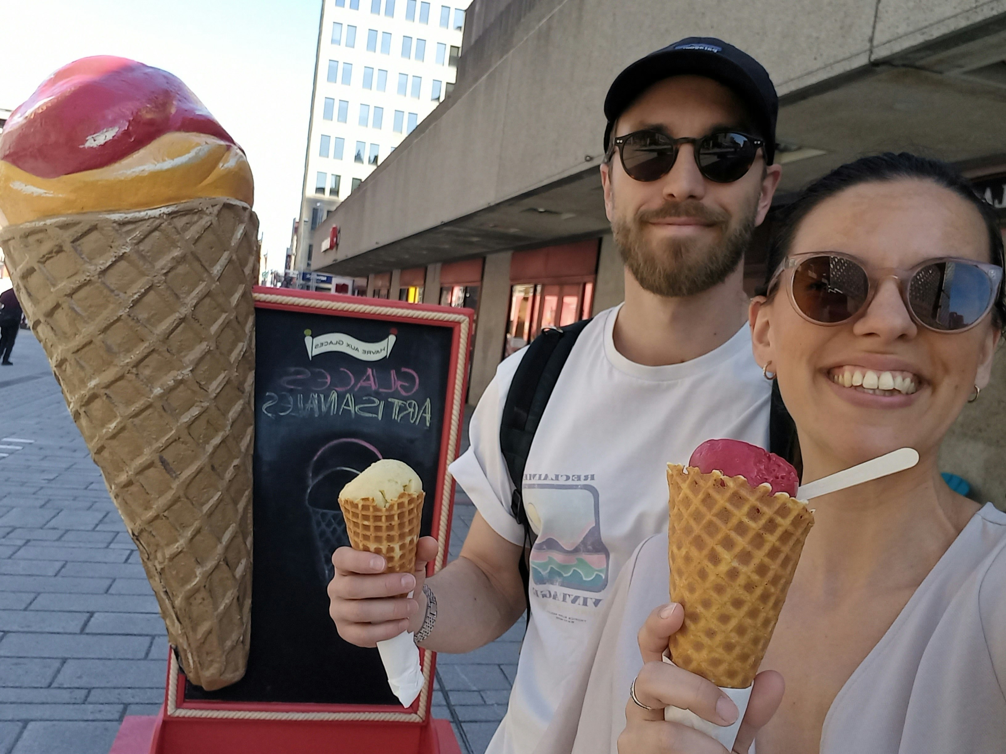 La première glace de l'année sous 27°C à Montréal le 13 avril 2023