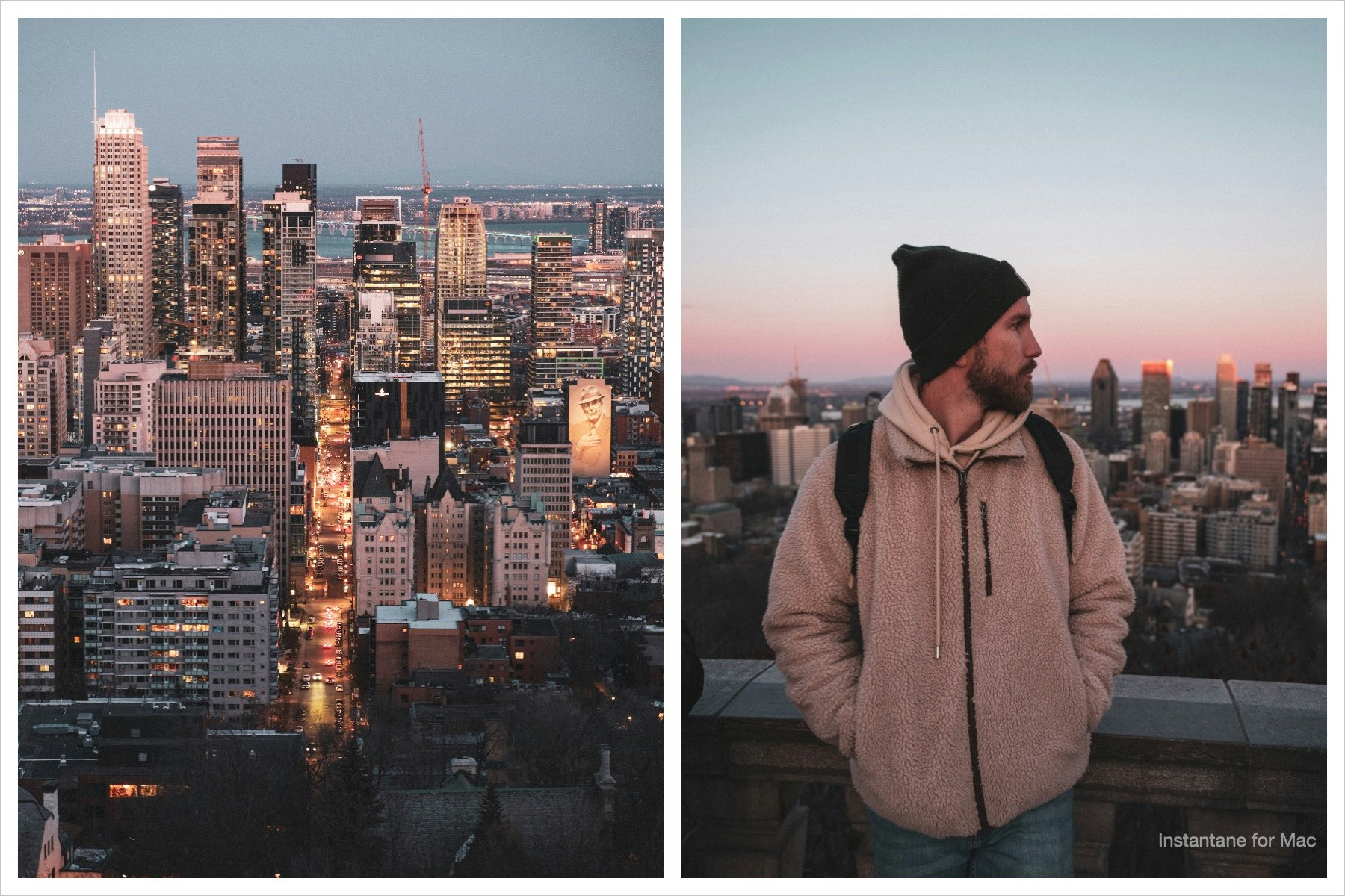 Premier coucher de soleil sur le Mont-Royal