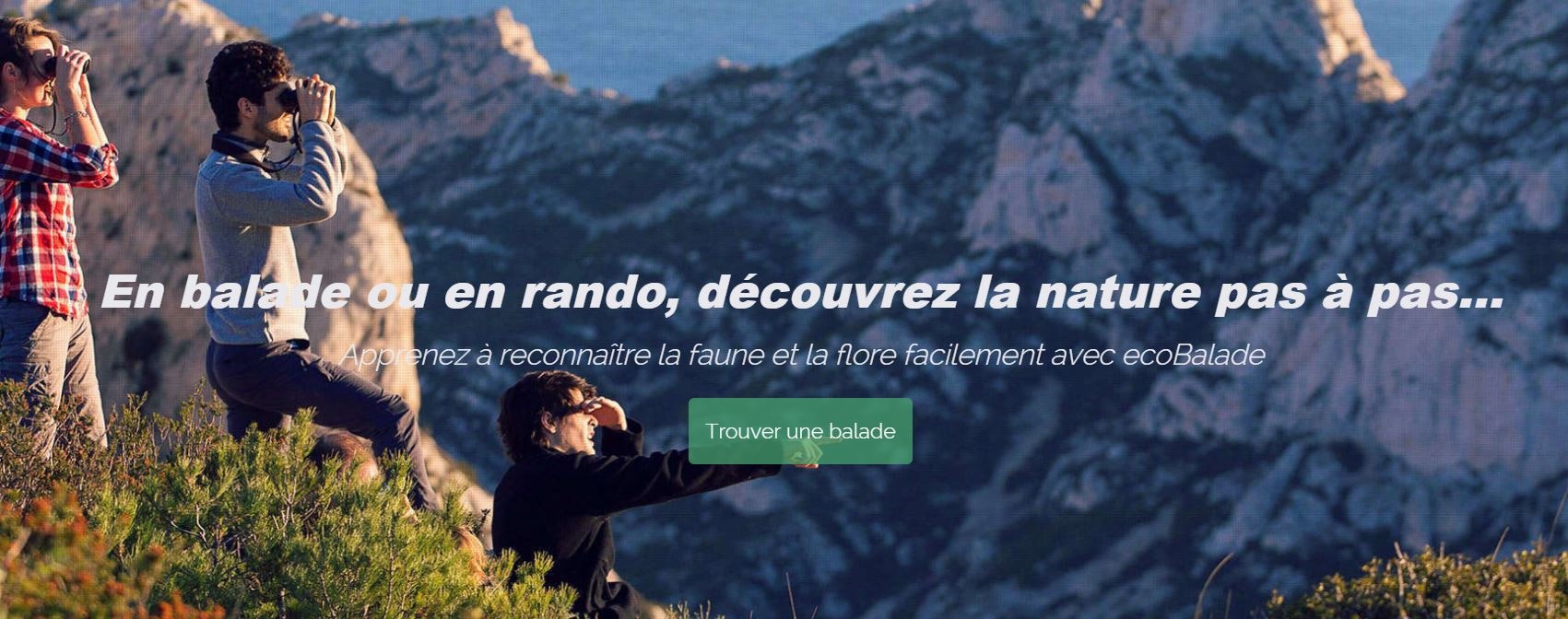 Sur la home du site internet de l'application - DR