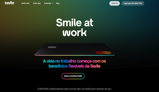 Le site web de Swile en portugais