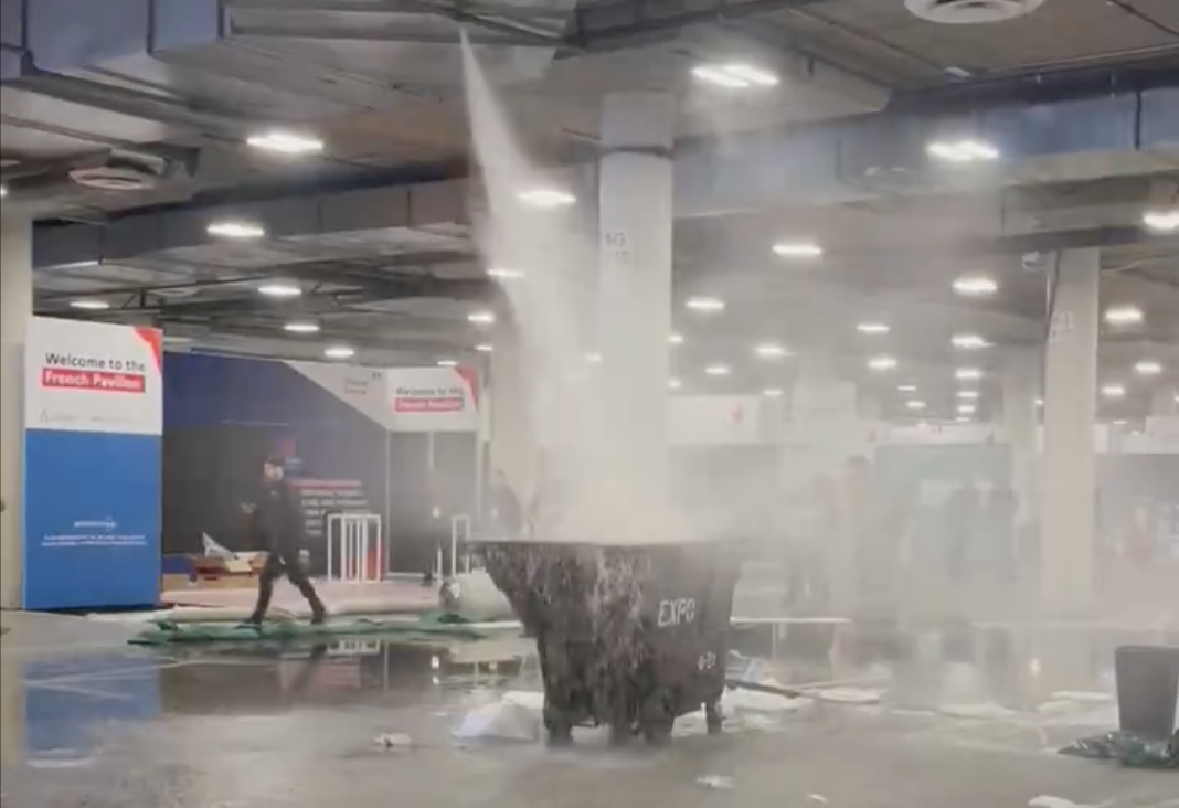 Inondation à l'Eureka Park (photo Léa Benaïm, BFM B)