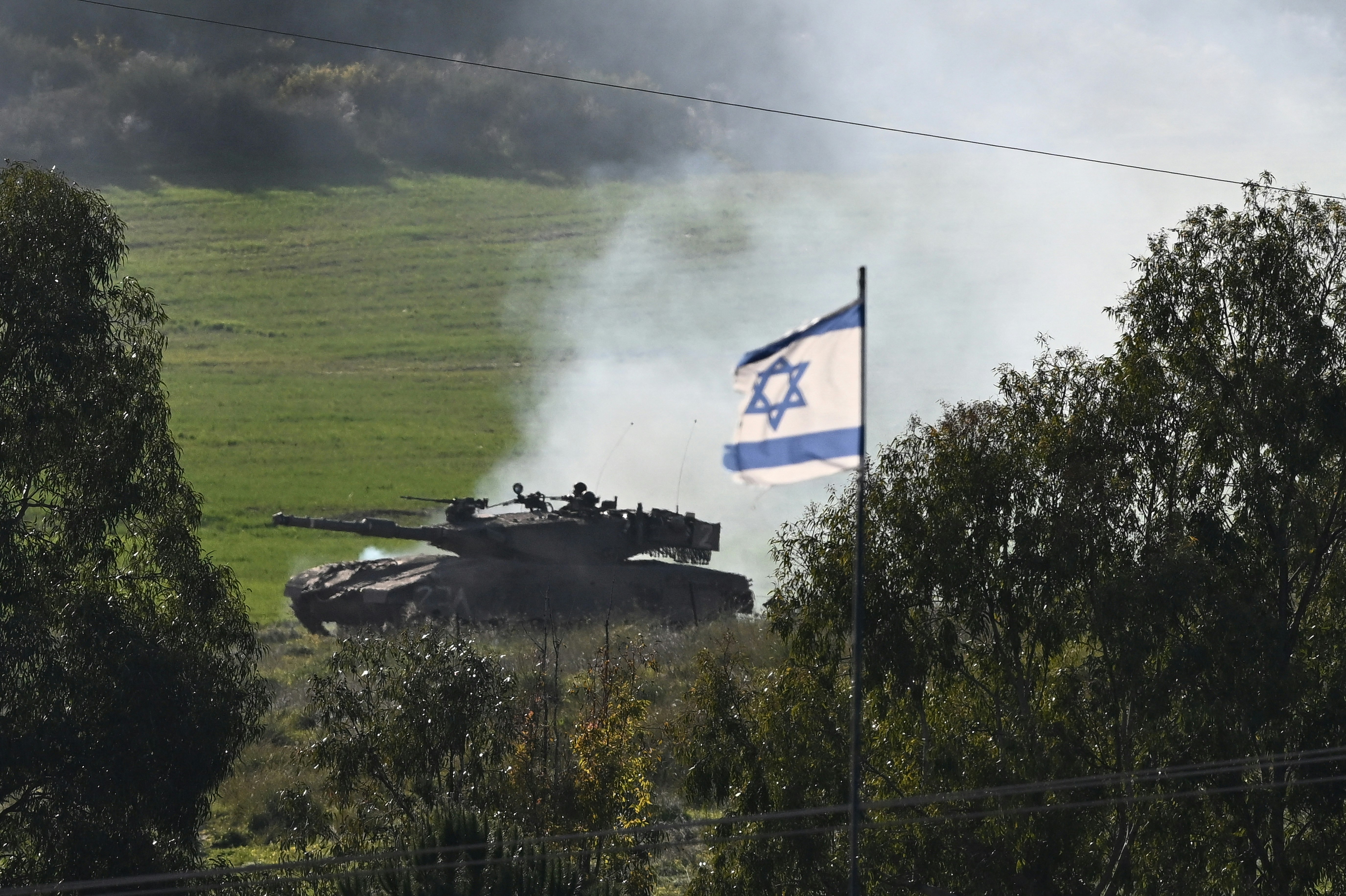 Un tank israélien manoeuvrant le long de la bande de Gaza, le 9 février 2024. Photo: Dylan Martinez/Reuters