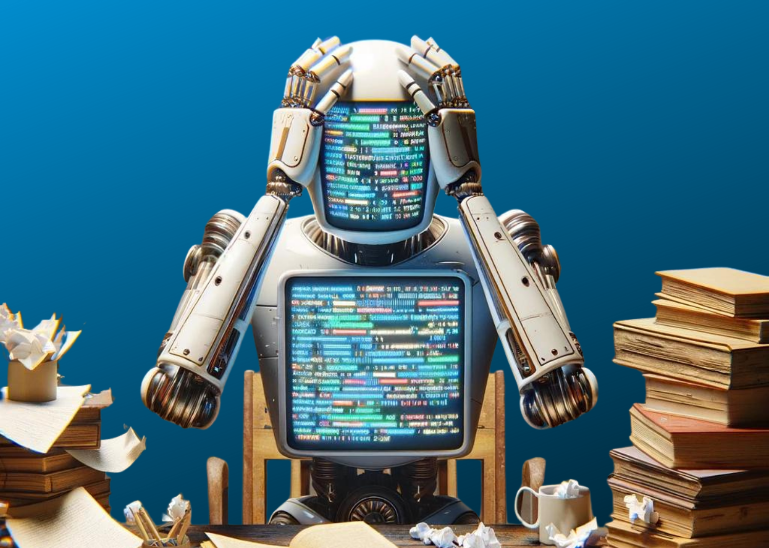 ChatGPT semblait en surchauffe cette semaine... (image générée par IA, via Dall-E)