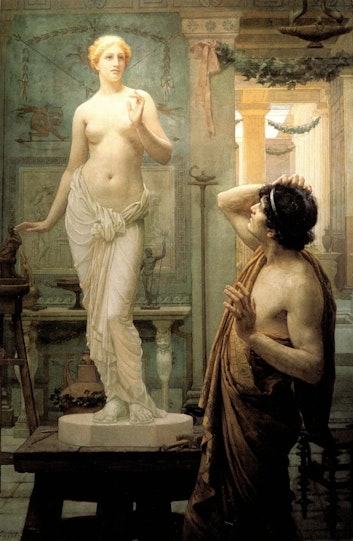 Ernest Normand, Pygmalion et Galatée, 1886,  Atkinson Art Gallery and Library, Southport, Merseyside, U.K.