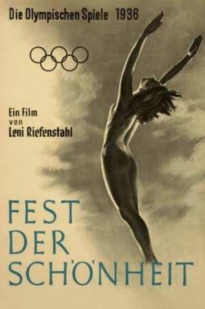 Affiche du film, Les dieux du stade de Leni Riefenstahl