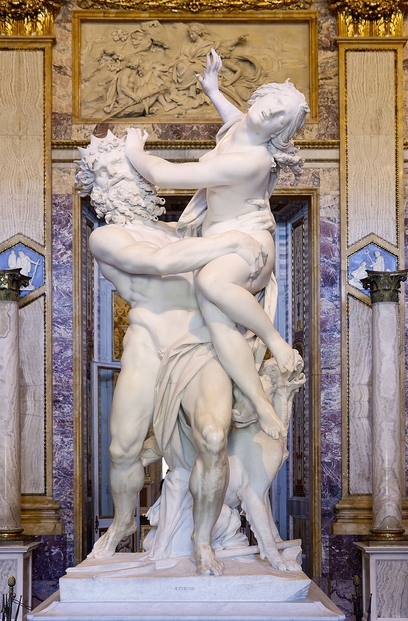 Bernini, L’enlèvement de Proserpine, 1621, Galleria Borghèse, Rome