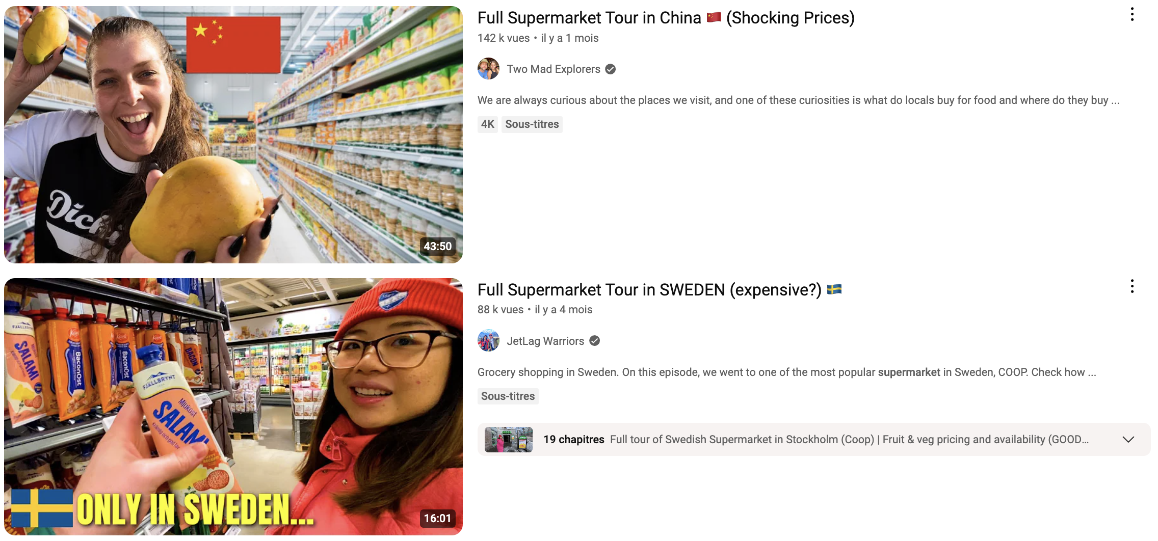 Le Grocery Tourism bat son plein sur YouTube