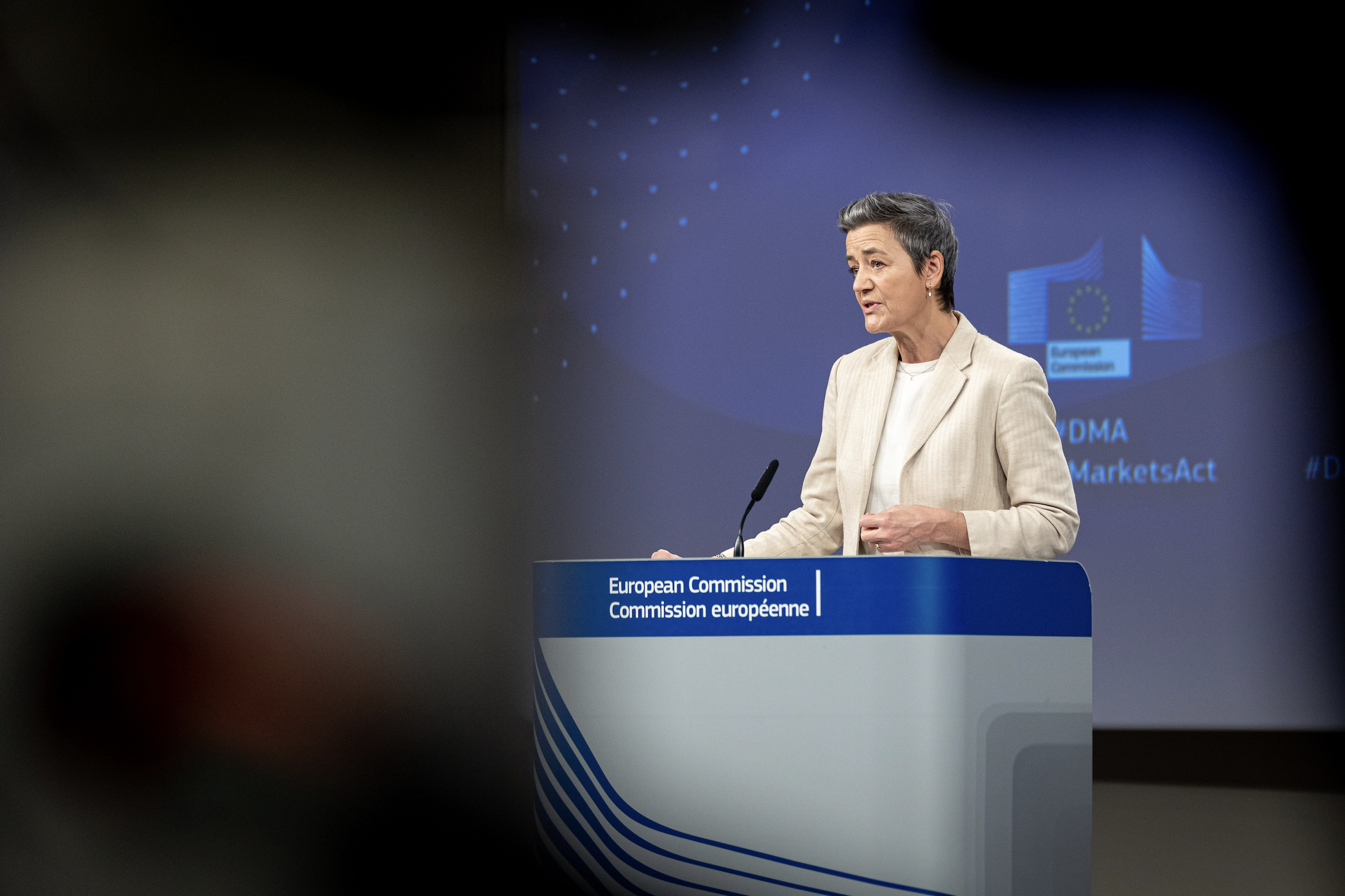 Margrethe Vestager, s’est opposée à un relâchement des règles sur le contrôle des concentrations — sa potentielle successeure semble plus ouverte à l'idée © Commission européenne